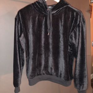 Velvet sweatshirt